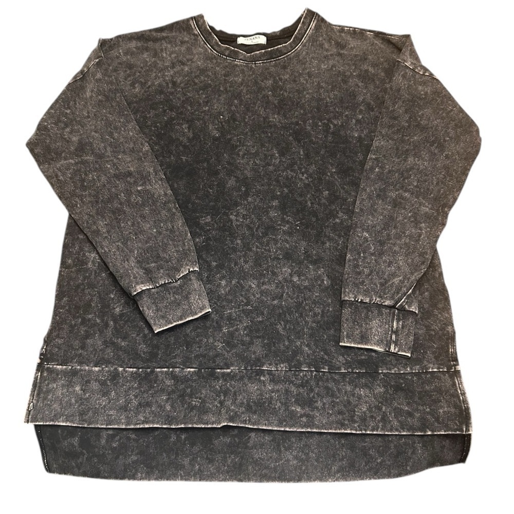 Zenana Women’s Acid Wash Long Sleeve Top